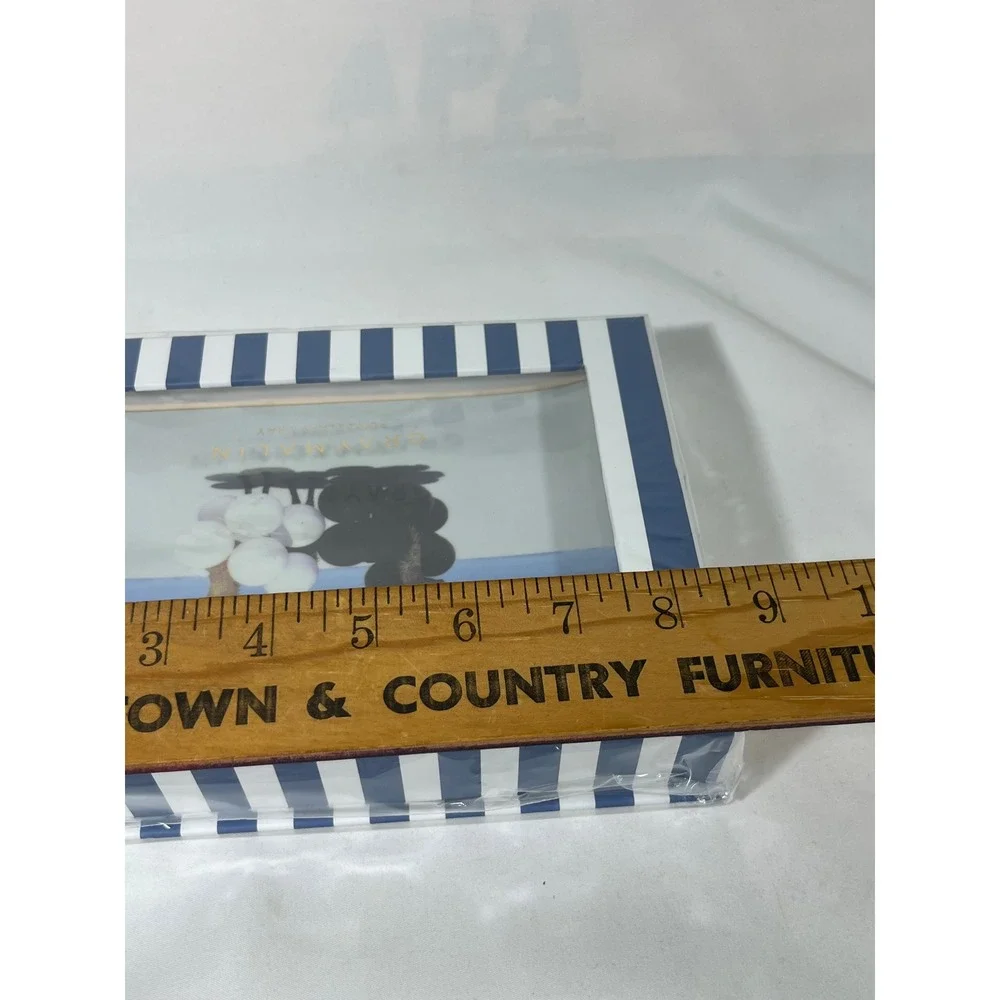 Galison Gray‎ Malin Porcelain Tray Decorative Llama Art Blue Stripe Gift Boxed